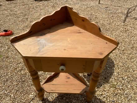 Photo of free Corner bedside table (Hinton Martell, Wimborne) #3