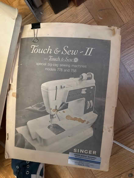 Photo of free Singer Touch n Sew 778 w/manual (Lower East Side) #4