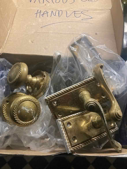 Photo of free Old used brass door handles (Hollingdean BN1) #1