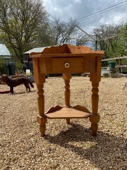 Photo of free Corner bedside table (Hinton Martell, Wimborne) #1