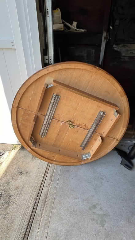 Photo of free Round table with extension (Westfield, NJ) #2