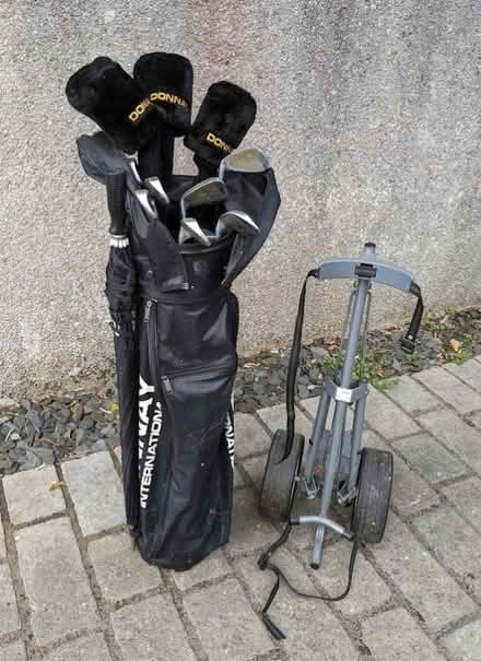 Photo of free Golf clubs with bag & trolley (Bolton le Sands LA5) #1