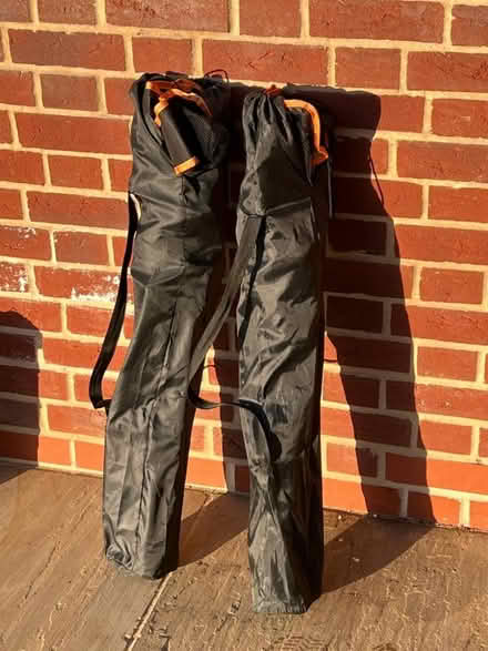 Photo of free 1 Pair of Black & Orange Folding Camping Chairs (2 chairs) (Maldon CM9) #1