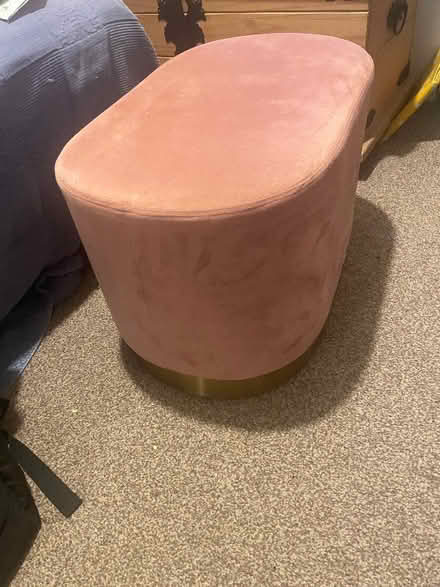 Photo of free Pink velvet stool (Wisley GU23) #2