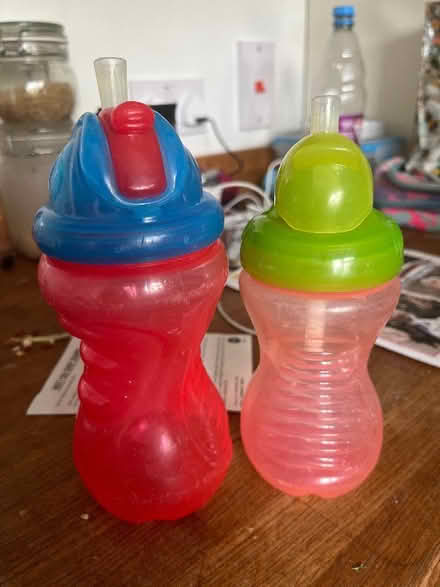 Photo of free 2 Sistema children’s drinking bottles (Emscote Mill CV34) #1