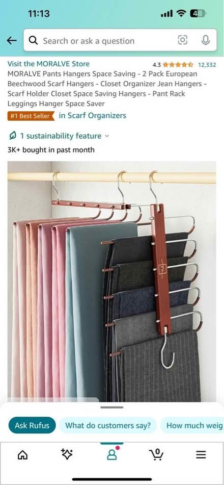 Photo of free Space Saver Pants Hanger x2 (Midtown East) #1