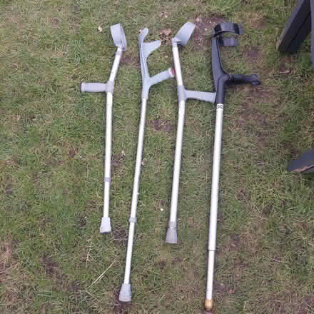 Photo of free Assorted crutches. Take one or all. (Hertford Heath SG13) #1