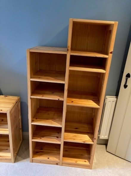 Photo of free Two sets of wooden shelves (Heale TA10) #1