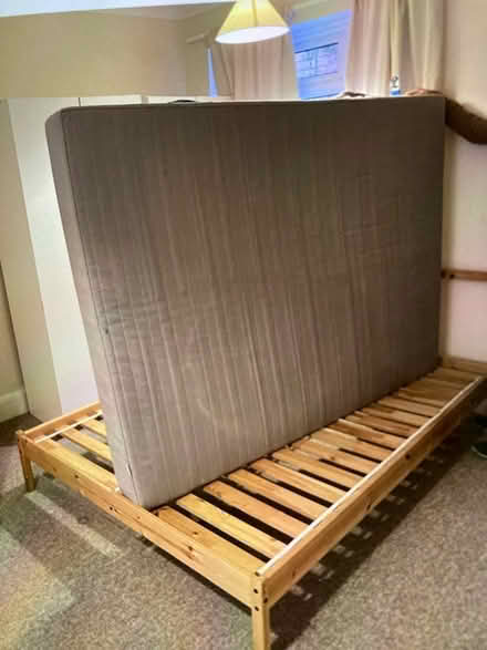 Photo of free Large Double Pine Bed (Harefield Road UB8 Uxbridge) #2