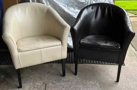 Photo of free Leather Tub chairs (Selby/Cawood) #1