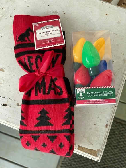Photo of free Christmas socks and necklace (North Forsyth County) #1