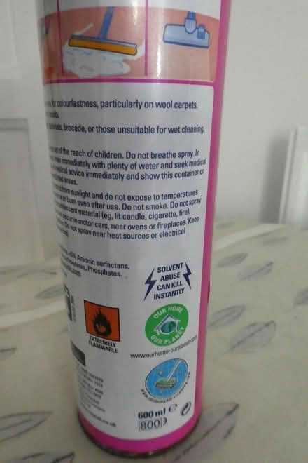 Photo of free Part spray Vanish Carpet cleaner (Bromley BR1) #4