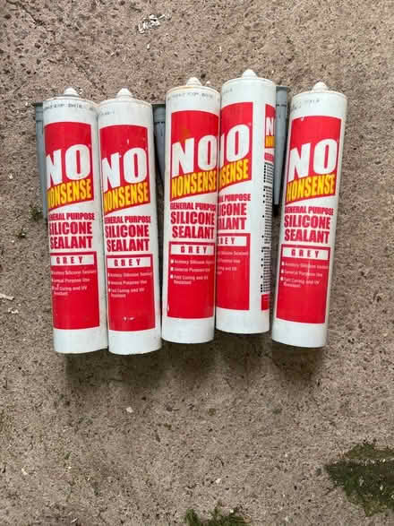 Photo of free Five tubes grey silicone mastix (Sowton Village) #1