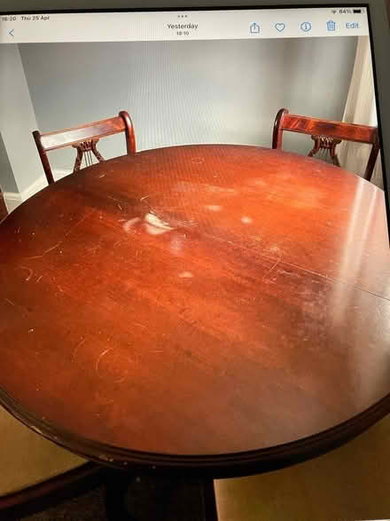Photo of free Dining table and 4 chairs (Harefield Road UB8 Uxbridge) #2