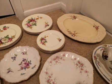 Photo of free Pretty plates cups saucers (Langley SG4) #1