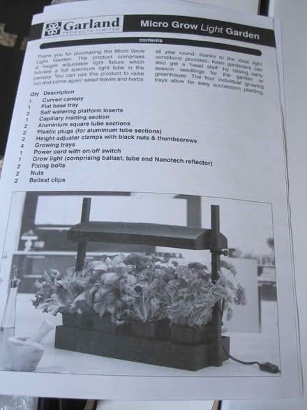 Photo of free Microlight Grow Garden (Otley) #2