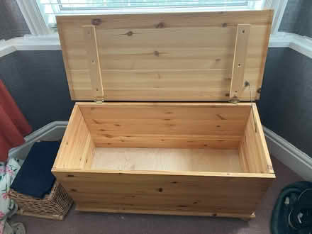Photo of free Pine Ottoman Box / Trunk (Formby Village) #2