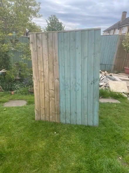 Photo of free Fence panel with arris rails. (Eversley RG40) #2