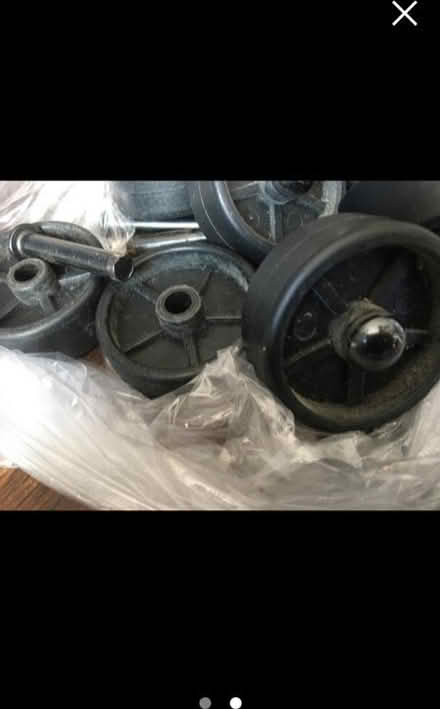 Photo of free 8 x small wheels (Trowbridge BA14) #1