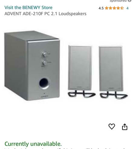 Photo of free Advent ADE-210F PC 2.1 speakers (London, Barnes, SW13) #3