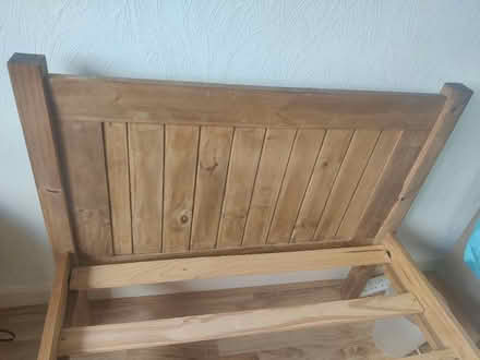 Photo of free Single bed pine wood with mattress (Horsforth LS18) #2