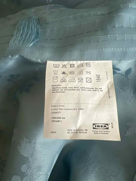 Photo of free Two beautiful Blue curtain panels (North Long Beach) #2