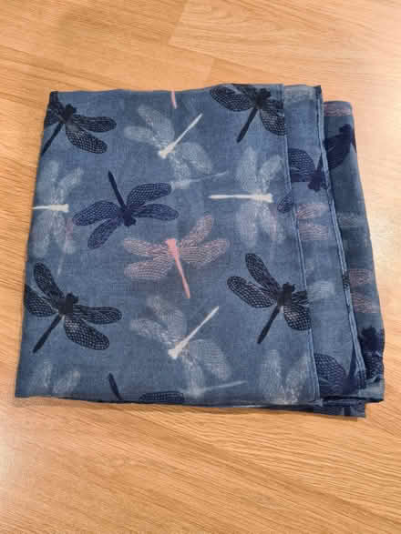 Photo of free Blue dragonfly print scarf (Didcot OX11) #1