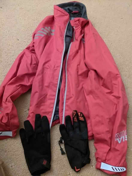 Photo of free Womens Altura cycling jacket and gloves (Williamson Park LA1) #1