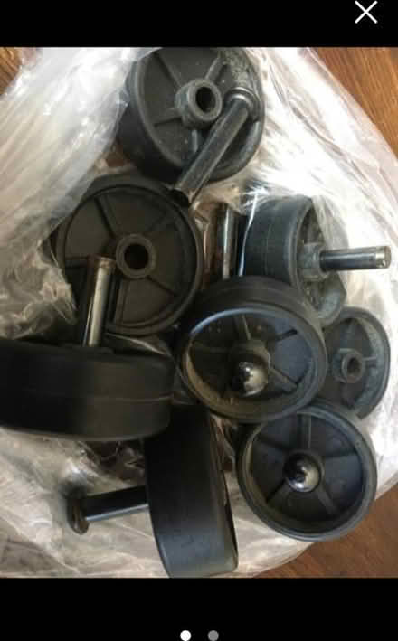 Photo of free 8 x small wheels (Trowbridge BA14) #2