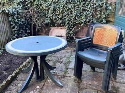 Photo of free Garden table and 4 x chairs (SE16 Rotherhithe) #2