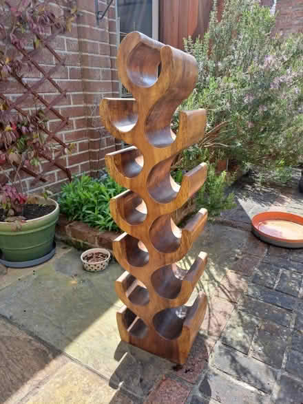 Photo of free Wooden wine rack (AL1) #2