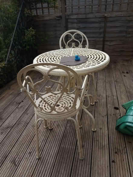 Photo of free Bistro table and 2 chairs (Malmesbury SN16) #1