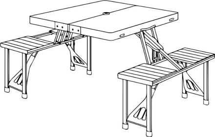 Photo of free Camping table and chairs (AB10) #4