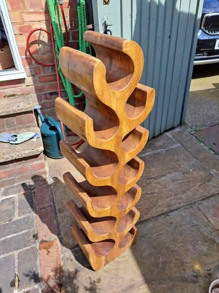 Photo of free Wooden wine rack (AL1) #1