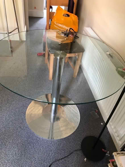 Photo of free Glass table (CB1 mill rd) #2