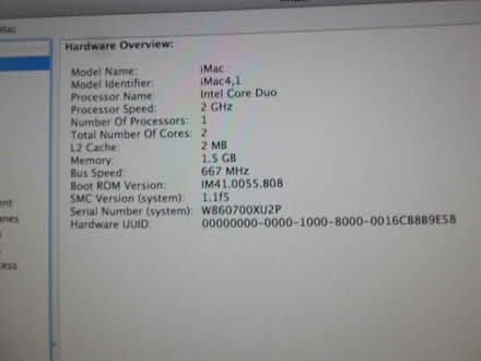 Photo of free Working iMac (Rosegarden area San Jose) #3