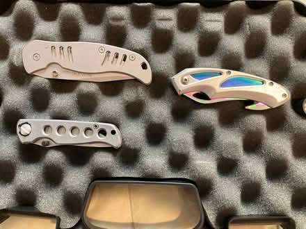 Photo of free 3 Locking Blade Knives in Case (North Oakland near Emeryville) #2