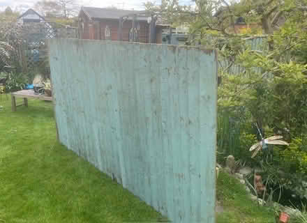 Photo of free Fence panel with arris rails. (Eversley RG40) #1