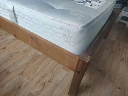 Photo of free Single bed pine wood with mattress (Horsforth LS18) #4