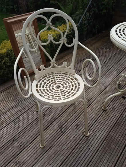Photo of free Bistro table and 2 chairs (Malmesbury SN16) #2