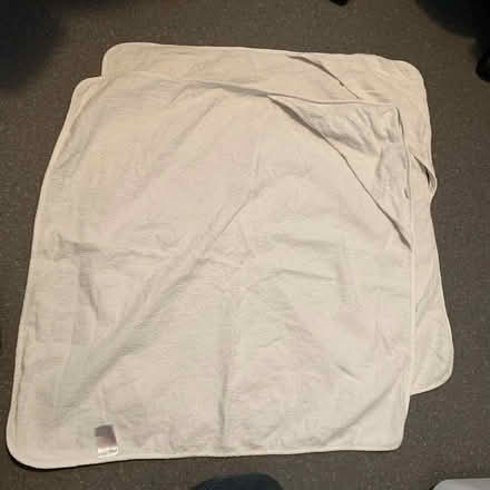 Photo of free 2x white baby towels with hoods (Bournville) #1