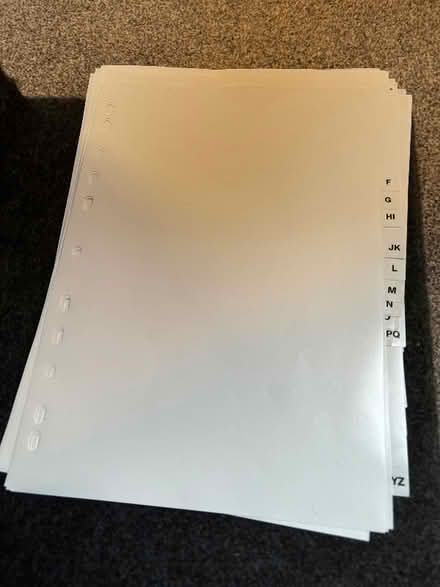 Photo of free Folder separators (Leighton Buzzard LU7) #1