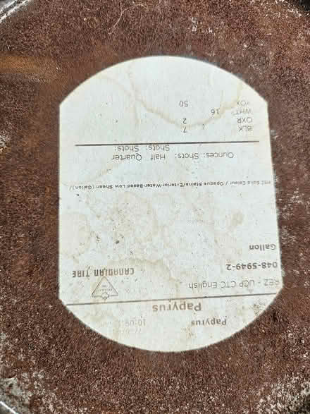 Photo of free Wood Stain - 1 gallon (Britannia & Winston Churchill) #2