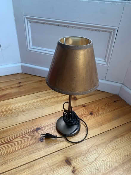 Photo of free Small lamp with bronze shade (Off Dalston Lane) #1