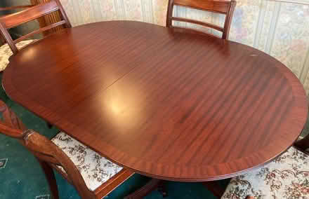 Photo of free Dark Wood Table and 6 Chairs (Grays RM17) #3