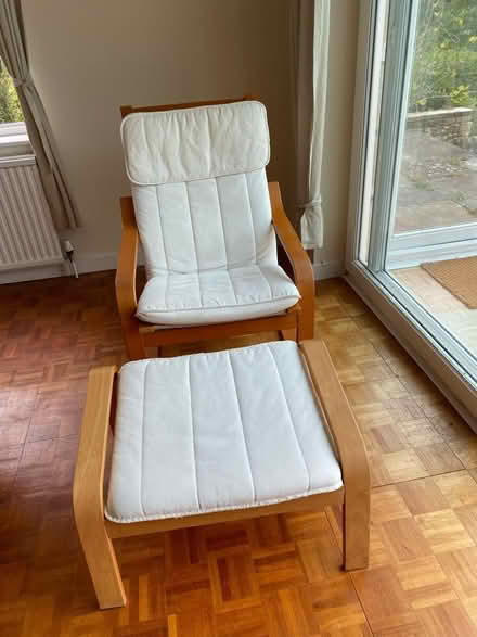 Photo of free IKEA chair and footstool (Lansdown) #1