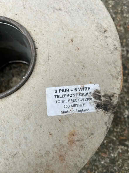 Photo of free Drum of telephone cable (Houghton Regis LU5) #2