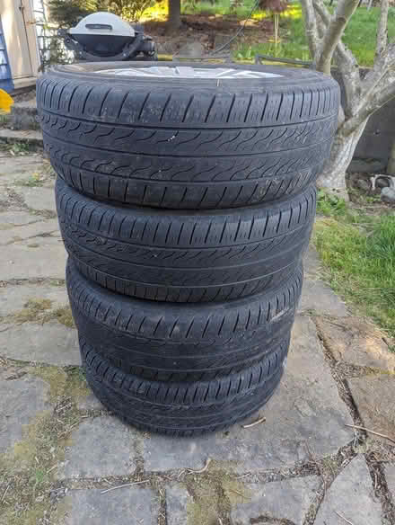 Photo of free 215/65 r16 tires on rims (West Seattle/White Center) #1