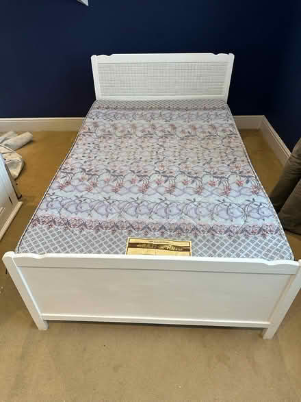 Photo of free Double bed and mattress (Burton green) #4