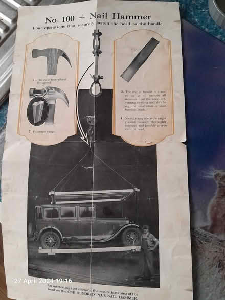 Photo of free Old Stanley hammer leaflet (Bilton) #2